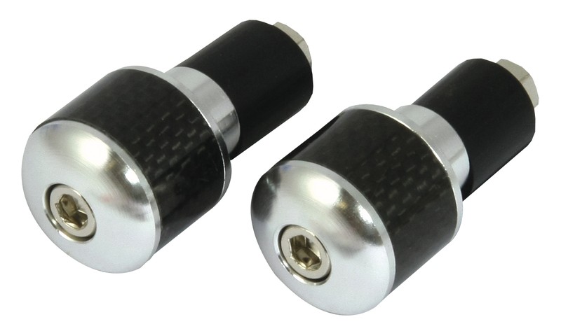 EMBOUTS DE GUIDON FIBRE DE CARBONE/ALLIAGE 18mm*
