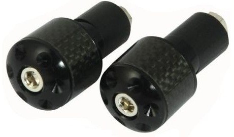EMBOUTS DE GUIDON FIBRE DE CARBONE/NOIR 18mm*BEWFIBBLK