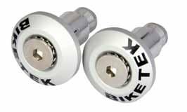 BIKETEK EMBOUTS DE GUIDON UNIVERSEL ARGENT SILVER* BEWFLSS