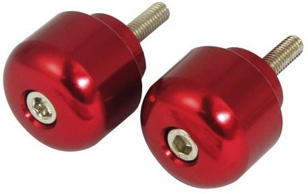 EMBOUTS DE GUIDON ALLIAGE POUR SPORTIVE HONDA ROUGE* BEWHCBRR