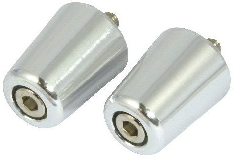 EMBOUTS DE GUIDON ALLIAGE POUR SPORTIVE KAWAZAKI CHROME BEWKZXCH