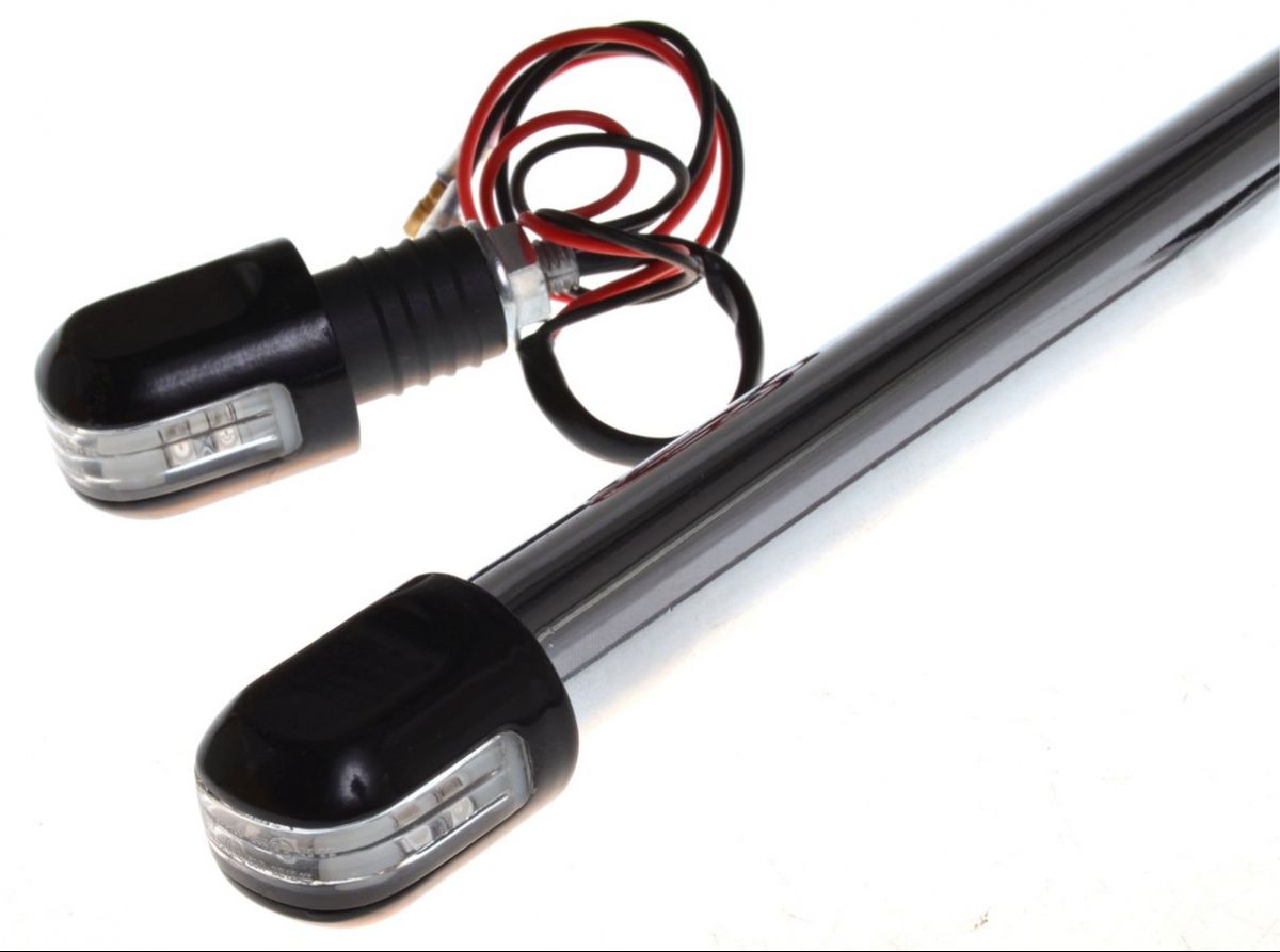 EMBOUTS DE GUIDON R�P�TITEUR LED BLANC* BEWLED10 (2)