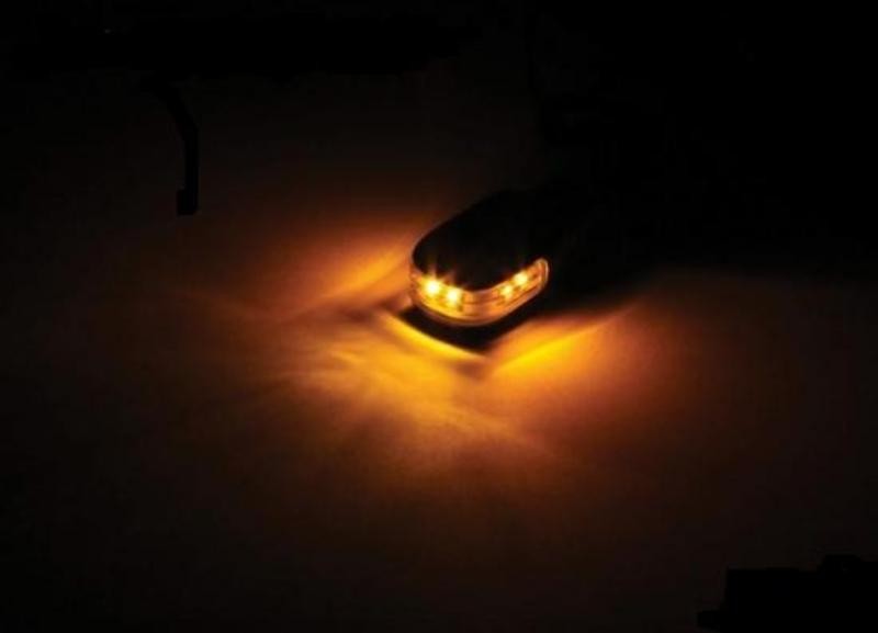EMBOUTS DE GUIDON R�P�TITEUR LED ORANGE* BEWLED20 (2)