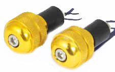 EMBOUTS DE GUIDON OR GOLD 13MM*