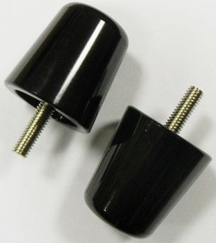 EMBOUTS DE GUIDON ALLIAGE POUR SPORTIVE SUZUKI NOIR* BEWSGSXRBLK