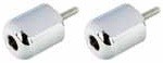 EMBOUTS DE GUIDON YAMAHA R1 ET R6 ALUMINIUM CHROME*