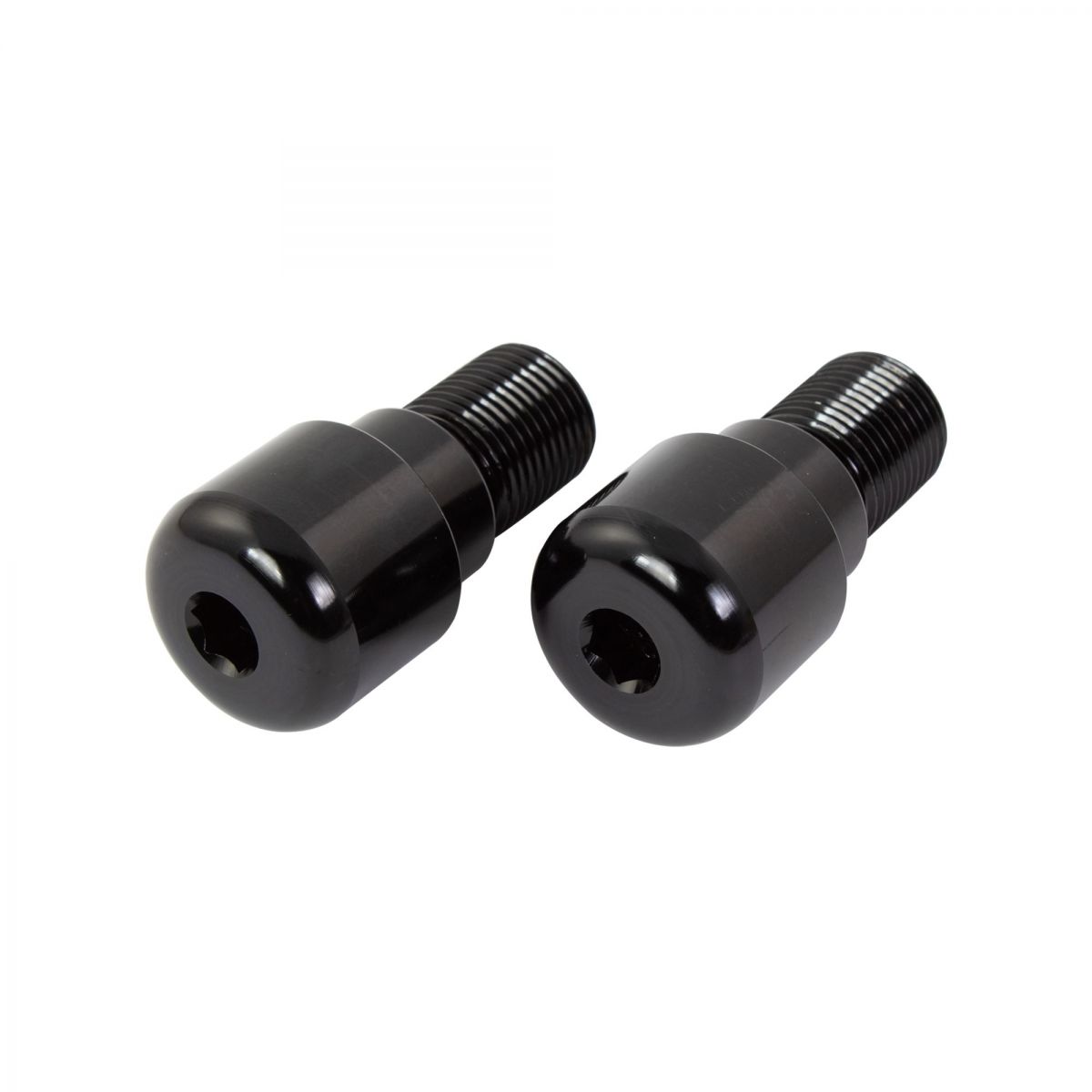 EMBOUTS DE GUIDON ALLIAGE POUR SPORTIVE YAMAHA NOIR BEWYR6BLK