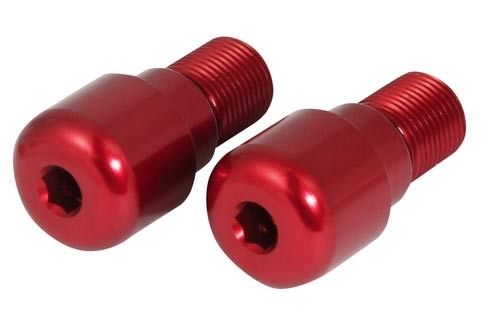 EMBOUTS DE GUIDON ALLIAGE POUR SPORTIVE YAMAHA ROUGE* BEWYR6R