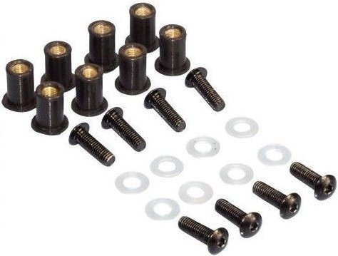 KIT VISSERIES M5 POUR BULLE / CAR�NAGE NOIR (BOLFAIRBLK)*