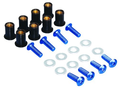 KIT VISSERIES M5 POUR BULLE / CAR�NAGE BLEU (BOLFAIRBU)*