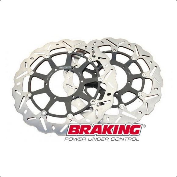 BRAKING DISQUE AVANT DROIT WAVE WK033R YAMAHA FJR 1300 2003-2020