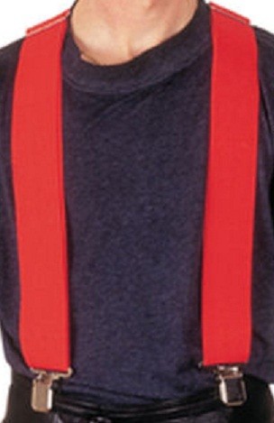 BRETELLES MAINTIENT POUR PANTALON ROUGE*