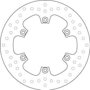 BREMBO DISQUE DE FREINS ARRI�RE SERIE ORO FIXE 68B407H8 YAMAHA FZS 600 FAZER 1998-2003