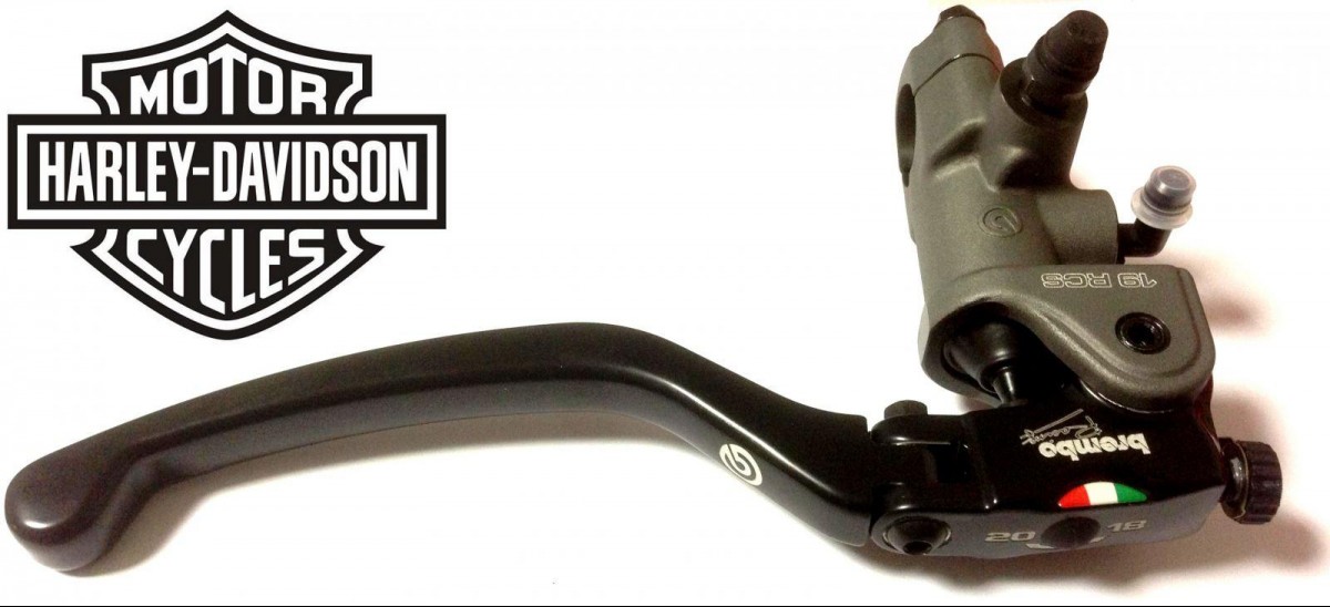 BREMBO Maitre cylindre de freins PR19 RCS 19/18 19/20 POUR GUIDON SPECIAL HARLEY DAVIDSON 110A89710 + RBF 600 + PORT OFFERT
