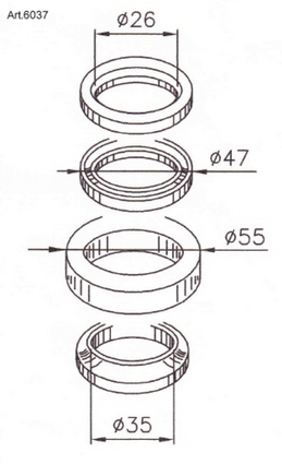 BUZZETTI ROULEMENTS COLONNE DE DIRECTION 6037 HONDA FJS 400 SILVERWING 2006-2015