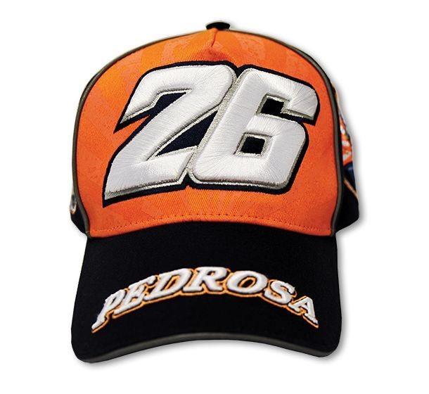 MOTO GP Casquette Officielle PEDROSA 26 DPMCA76102 ORANGE BLEU TAILLE UNIQUE*