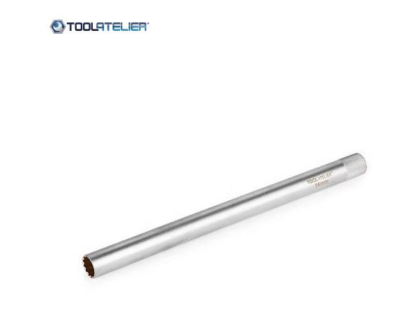 DOUILLE LONGUE 12 PANS POUR BOUGIE D`ALLUMAGE BOSCH 14 MM TOOLATELIER TA00395