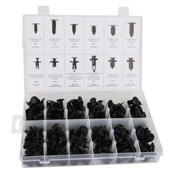 ASSORTIMENT DE CLIPS UNIVERSEL POUR AUTO 192 PIECES BGS Clips and Retainers TB00356 ASSORTIMENT DE CLIPS UNIVERSEL POUR AUTO 192 PIECES BGS Clips and Retainers TB00356