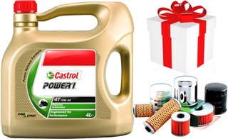 CASTROL 4L POWER 1 ( REMPLACANTE GPS ) 15W50 HUILE MOTO 4 Litres + Filtre Offert ou Produit d`entretien
