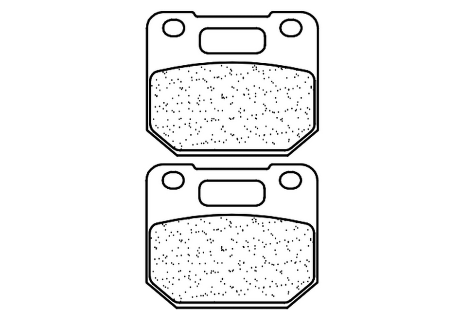 CARBONE LORRAINE PLAQUETTES DE FREIN AVANT SINTER METAL FRITTE 1243 MX10 par forme ( RG 125 , Etrier Radial YCF )