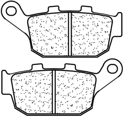 CARBONE LORRAINE PLAQUETTES DE FREIN ARRIERE 1250 RX3 par forme