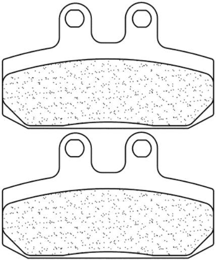 CARBONE LORRAINE PLAQUETTES DE FREIN AVANT 3021 MSC par forme