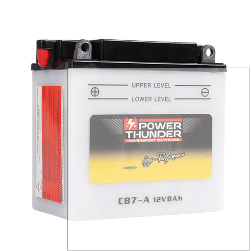 BATTERIE POWER THUNDER YB7-A PB7-A PEUGEOT 125 ELYSEO / ELYSTAR 1998-2010