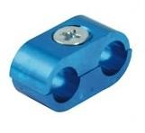 S�PARATEUR DE C�BLES OU TUYAUX 2 TROUS BLEU*