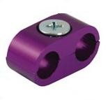 S�PARATEUR DE C�BLES OU TUYAUX 2 TROUS VIOLET
