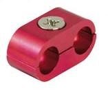 S�PARATEUR DE C�BLES OU TUYAUX 2 TROUS ROUGE* CBSTR