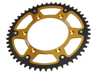 COURONNE SUPERSPROX STEALTH BI-METAL OR PAS ORIGINE 520 45 DENTS CG403SG45 KAWASAKI Z 750 2007-2013