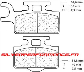 CARBONE LORRAINE PLAQUETTES 1034 X59 mere
