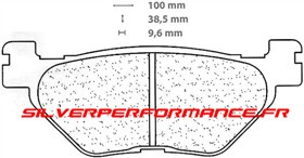 BREMBO SP SINTER PLAQUETTES DE FREIN ARRIERE 07YA39SP 1084 YAMAHA FJR 1300 ABS 2003-2020