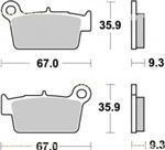 BREMBO SP SINTER PLAQUETTES DE FREIN ARRIERE 07YA41SD 1103 par forme