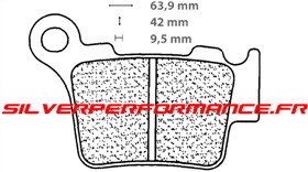 CARBONE LORRAINE PLAQUETTES DE FREIN ARRIERE 1108 RX3 par forme