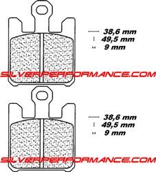 EBC HH PLAQUETTES DE FREIN AVANT 1110 FA369/4HH (lot 4 plaquettes) par forme (3)