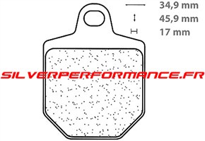 BREMBO RC RACING EXTREME PLAQUETTES RACING AVANT 07GR76RC KTM SX 450 SMR 2007-2010