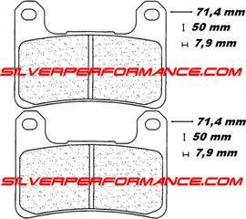 BREMBO SA SINTER PLAQUETTES DE FREIN AVANT 07SU27SA 1133 par forme