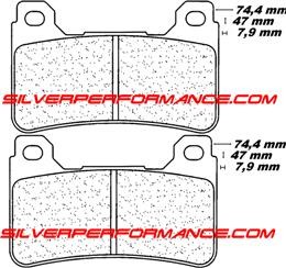 BREMBO RACING Z04 PLAQUETTES DE FREIN AVANT 107A48648 1134 par forme