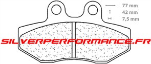 CARBONE LORRAINE PLAQUETTES DE FREIN AVANT 1144 S4 SHERCO CITY CORP 4T ENDURO 125 2003-2010
