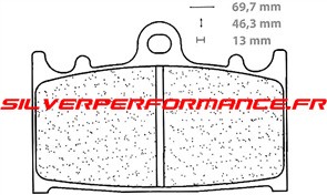 BREMBO SP SINTER PLAQUETTES DE FREIN ARRIERE 07KA13SP 1145 par forme