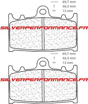 CARBONE LORRAINE PLAQUETTES DE FREIN ARRIERE 1145 RX3 par forme