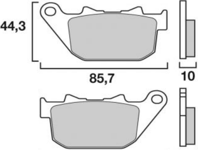 CARBONE LORRAINE PLAQUETTES DE FREIN ARRIERE 1150 RX3 HARLEY DAVIDSON XL 1200 X FORTY EIGHT 2010-2013