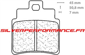 CARBONE LORRAINE PLAQUETTES 1151 X59 RACING mere