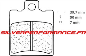 CARBONE LORRAINE PLAQUETTES DE FREIN ARRIERE 1167 RX3 par forme