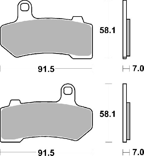 CARBONE LORRAINE PLAQUETTES 1172 A3+ HARLEY DAVIDSON 1130 VRSCA V ROD 2006-2011