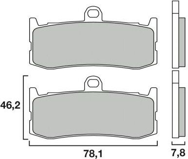 BREMBO RC RACING EXTREME PLAQUETTES DE FREIN AVANT RACING 07GR06RC 1209 TRIUMPH DAYTONA 675 2009-2016