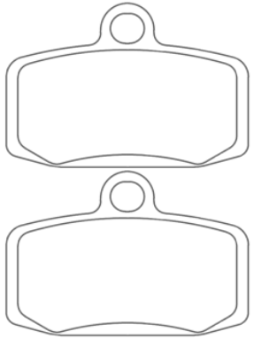CARBONE LORRAINE PLAQUETTES DE FREIN AVANT 1228 MX10 GAS GAS 125 TXT 2012 (�trier Formula 1 axe)