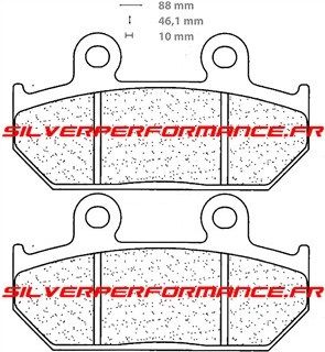 BREMBO SA SINTER PLAQUETTES DE FREIN ARRIERE 07HO23SP 2248 par forme