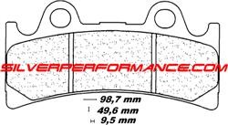 BREMBO SA SINTER PLAQUETTES DE FREIN AVANT 07YA32SA 2254 par forme